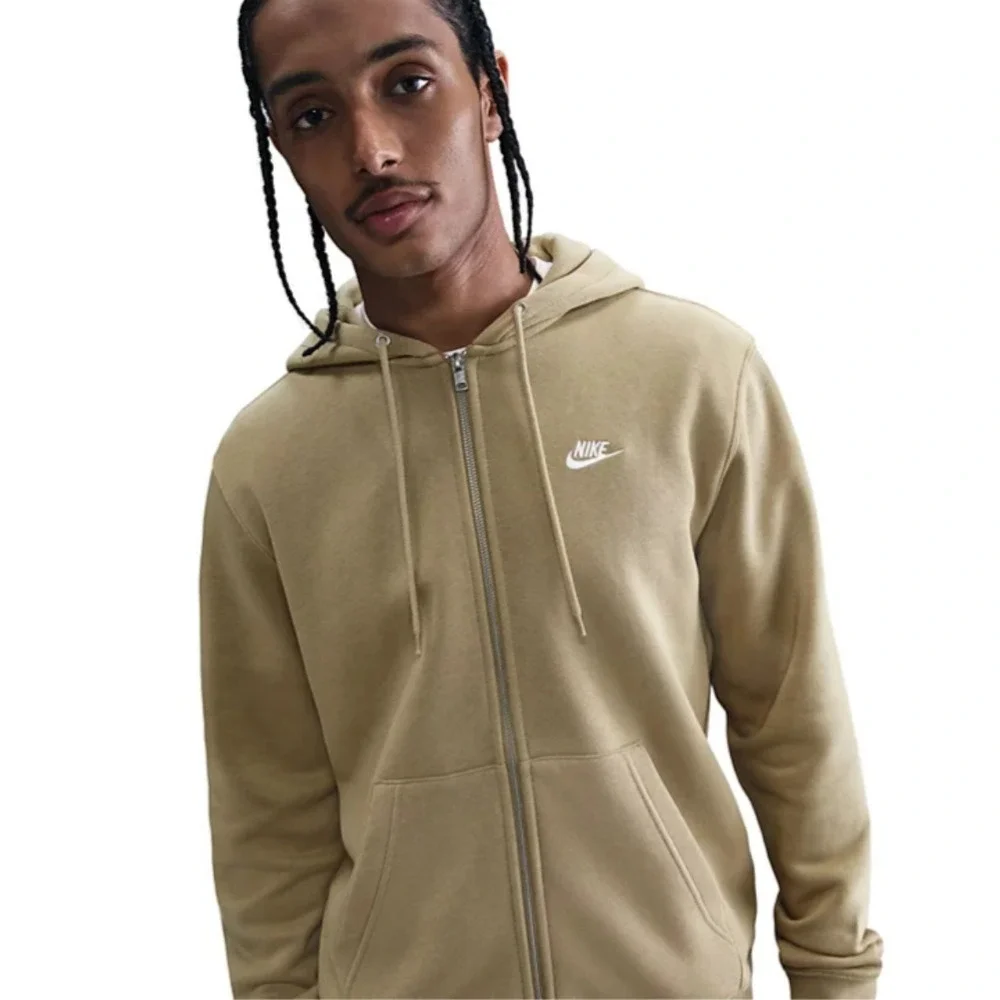 Nike Therma-FIT Full Zip Training Hoodie Mens Size Large Beige DQ4830-251